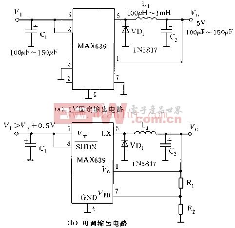 MAX639的基本使用方法电路图