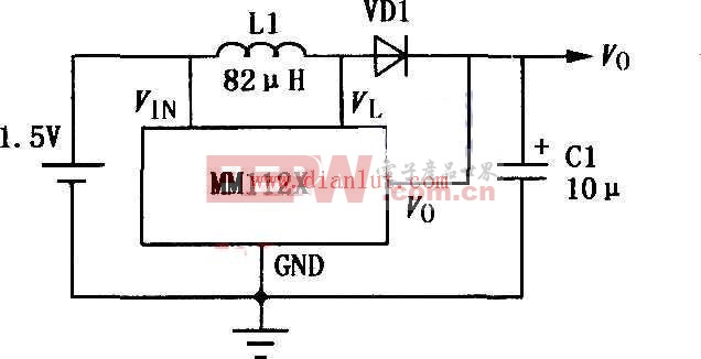 MM1126～MM1129构成的升压DC-DC变换器电路