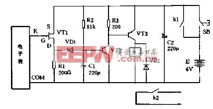 用电子表作高精度定时器电路