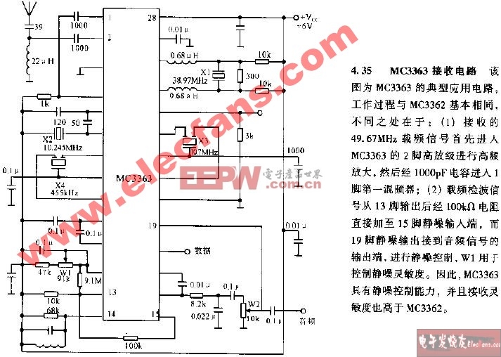 MC3363接收电路