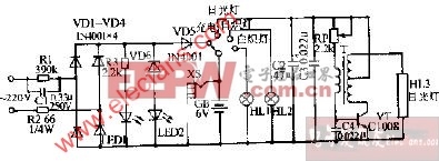 SL-02型三用应急灯电路图