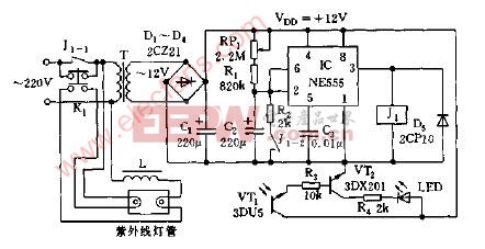 EPROM紫外线擦除器电路图