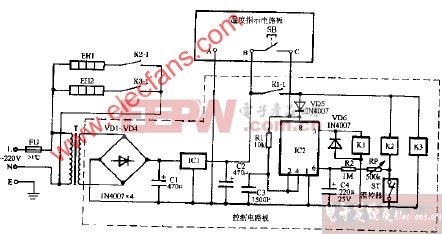 茵德GX-60A高温电子消毒柜电路图