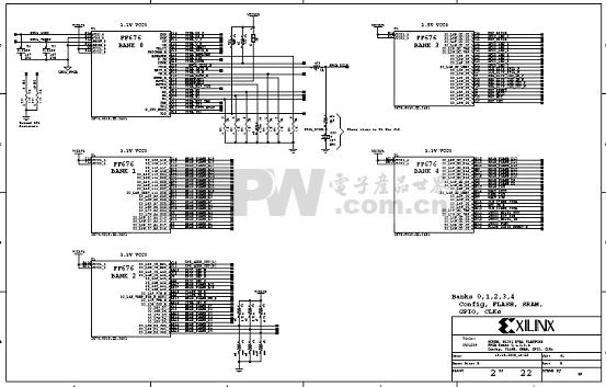 Virtex-5 FPGA ML501评估平台电路图(1)