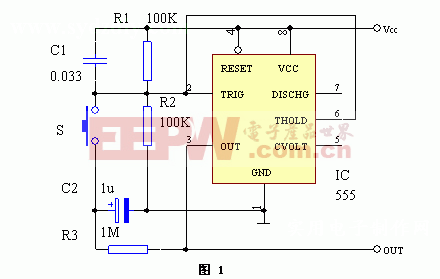 使用NE555制作的单键双稳电子开关