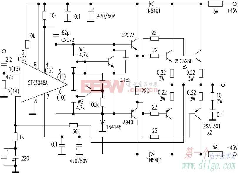 用STK3048A制作超甲类合并功放