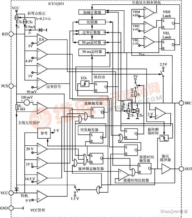 ICE1QS01芯片电路组成图