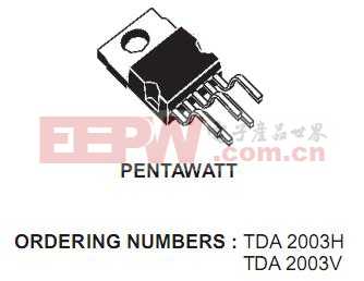 TDA2003 10W的汽车收音机音频放大器