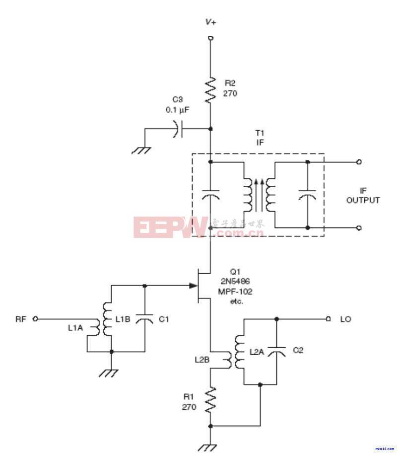射频Mixer电路：JFET mixer RF circuit
