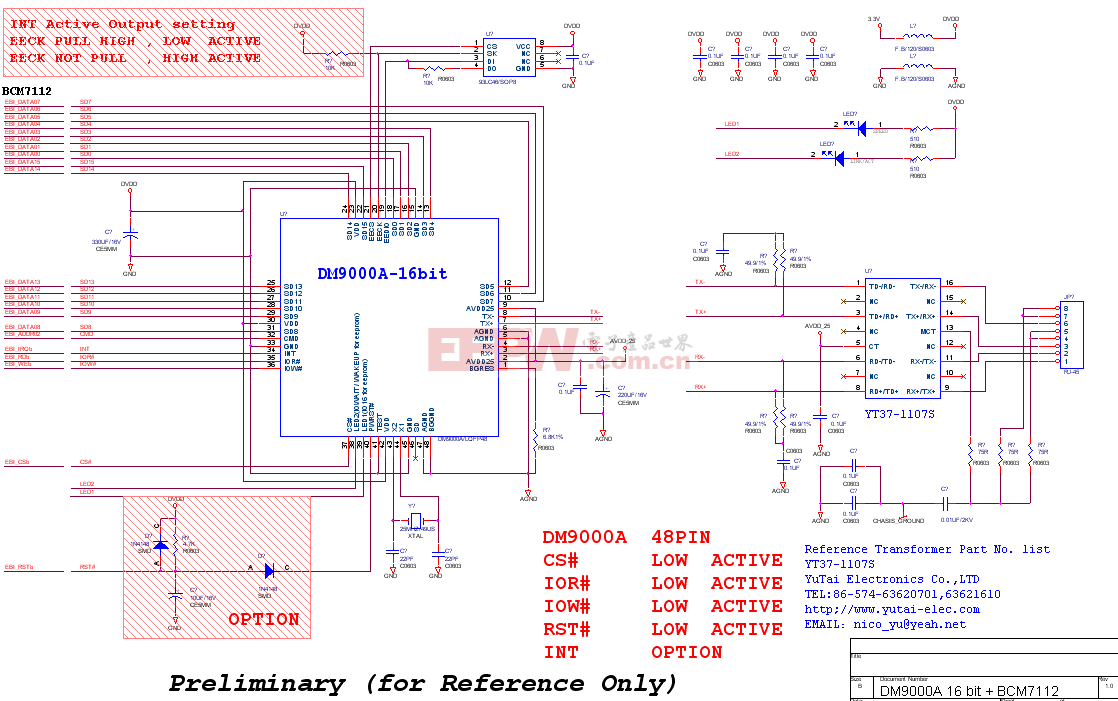 DM9000A-16 lan circuit Ver1.0