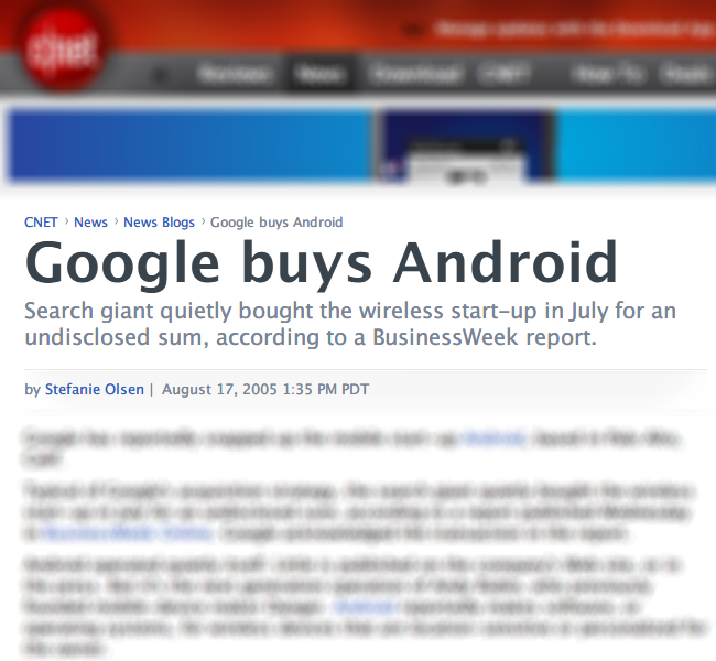 Google buys Android